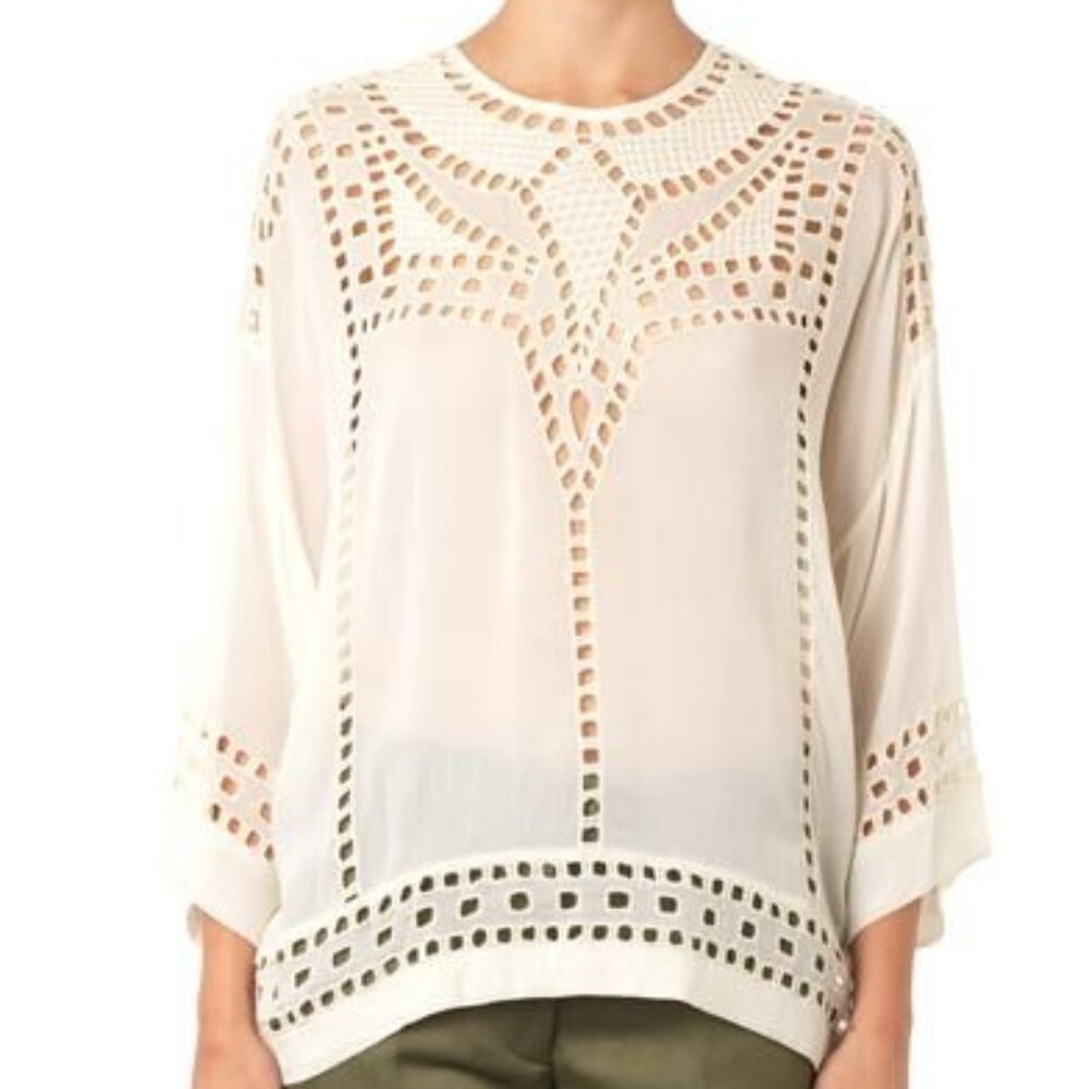 Isabel Marant Étoile Ethan Ivory Blouse Size S or M- Beautiful 40 42